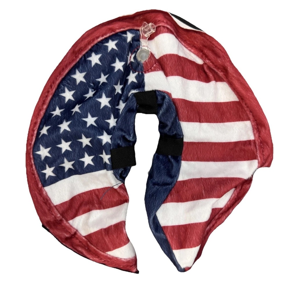 Bencmate Inflatable Recovery Collar Medium 9-12 in Dog Cat USA Flag Pattern - Picture 3 of 6